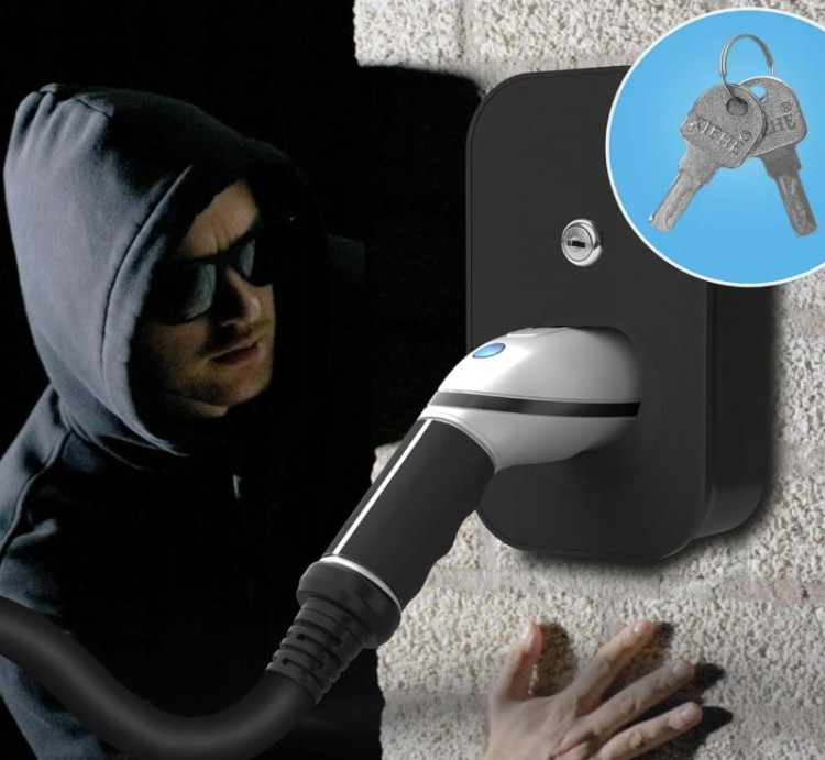 Szafka bezpieczeństwa na Kabel ładowania EV Type 2 z kluczykiem dom/garaż