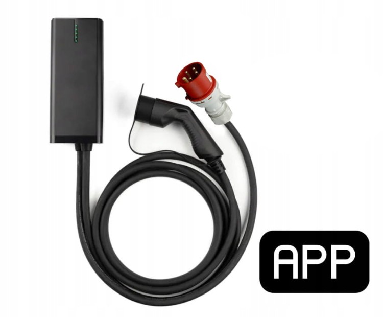 Ładowarka EV BESEN Wallbox 22kW + wtyk 32A + Aplikacja WiFi +Uchwyt EVSE