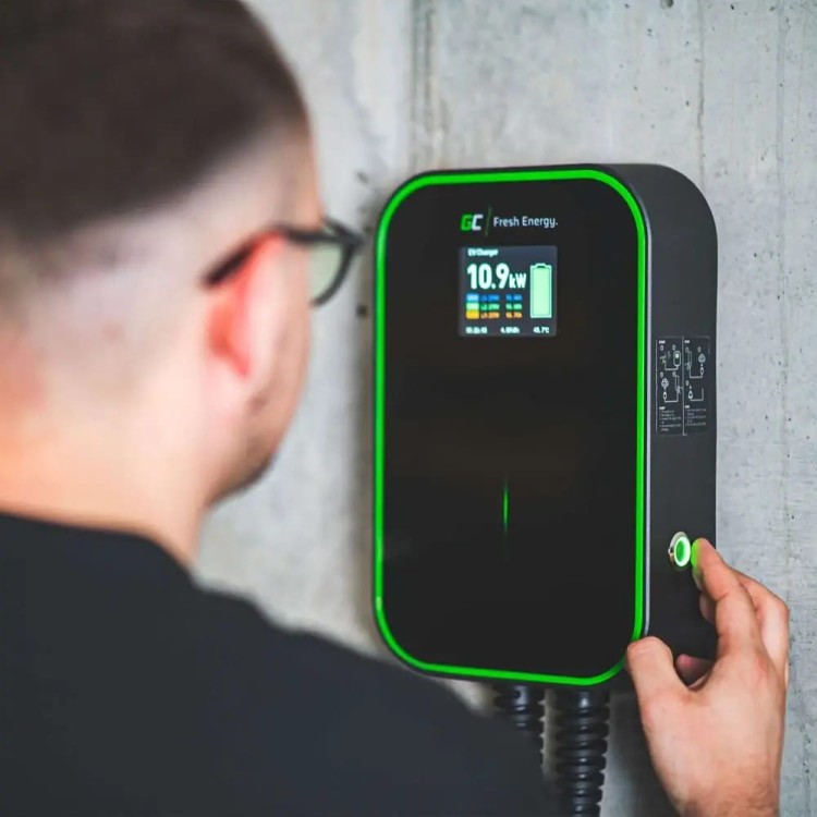 Ładowarka samochodów elektrycznych Wallbox EV Greencell 22kW Type 2 Gniazdo