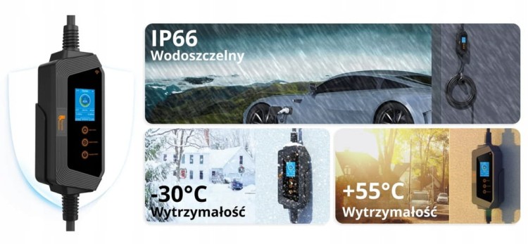 Ładowarka EV Feyree mobilna 22kW /kabel 5M/ RCD-B / Plug&Play / APP / 8-32A