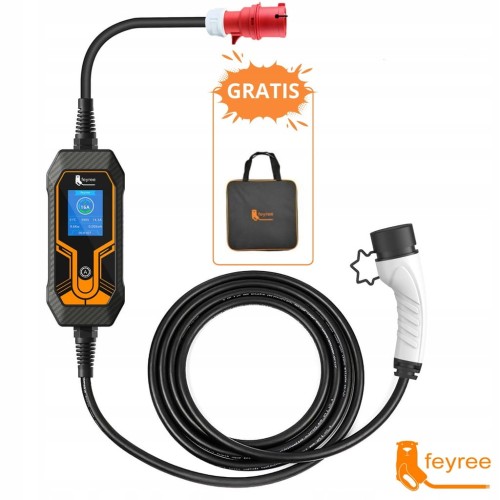 Ładowarka EV Feyree mobilna 11kW / kabel 5M / Plug&Play / +Torba / 8-16A