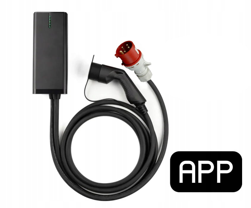 Ładowarka EV BESEN Wallbox 22kW + wtyk 32A + Aplikacja WiFi +Uchwyt EVSE